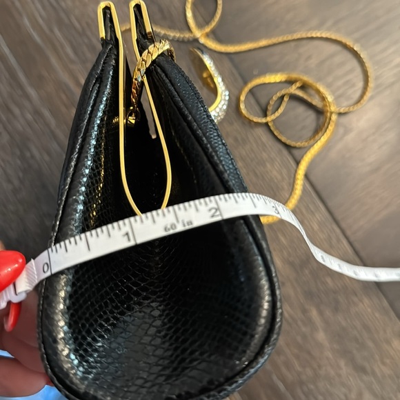 Vintage Black and Gold Clutch Bag - Picture 13 of 14